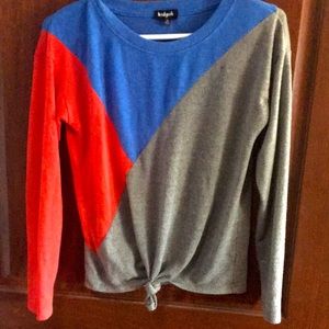 Blue Red & Grey Long Sleeve Shirt